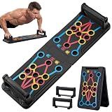 15-in-1 Foldable PushUp Stands Board Fitness,Workout Equipment for Home Gym, Men & Women Adjustable Pushup Board for Chest, Abs, Arms & Core Training,Portable Push-Up Board for Full Body Exercise