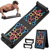 15-in-1 Foldable PushUp Stands Board Fitness,Workout Equipment for Home Gym, Men & Women Adjustable Pushup Board for Chest, Abs, Arms & Core Training,Portable Push-Up Board for Full Body Exercise