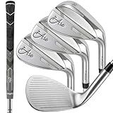 Ase Golf - Premium CM-1 Golf Wedge Set or Single Golf Wedges - Full Face Grooves + Milled Face Wedges, Premium Grip, Increased Spin, Wedges for Men Lob, Gap, Sand Wedges 50/52/54/56/58/60 Degree Clubs