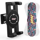 HHUXIUE Skate deck wall mount,360° rotatable skateboard wall mount,Floating Display Hanger Grab,suitable for any skateboarder. (1 set)