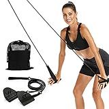 Dryland Powercord with Paddles,Swimming Arm Strength Trainer, Professional Freestyle Swimming Resistance Exercise Bands Set