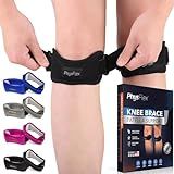 PhysFlex 2 Pack Patella Knee Brace - Knee Support and Pain Relief, Running, Hiking, Basketball, Jumpers Knee, Tendonitis, Adjustable Strap Patellar Tendon Stabilizer