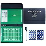 Pure Vie Premium Double-Sided Football Coaching Board Rugby Tactics Clipboard Gridiron Football Coach Dry Erase Whiteboard with Erase, Pen - Sporting Goods Training Equipment for Coach and Game Plan