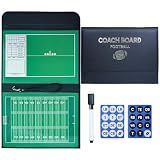 Pure Vie Football Coaching Board Rugby Tactics Clipboard with Erase, Pen