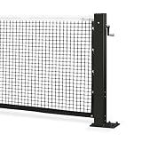 PROGOAL Professional Tennis Net Posts with Internal Safe Winder, 100mm Heavy-Duty Aluminum Post & 260mm Galvanized Base, Includes Expansion Anchors for Easy Setup