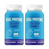 Vital Proteins Collagen Gummies, 2.5g of Clinically-Tested Collagen for Hair, Skin, Nails & Wrinkles, 120 ct Bottle, Pack of 2, Grape Flavor
