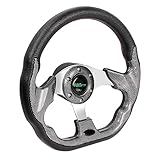 RASTP 12.6 Inch Boat Steering Wheel with 3/4“ Axle Marine Steering Wheel Adapter for Most Marine boats,Vessels,Yachts,Pontoons Boat(Pane)