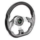 RASTP 12.6 Inch Boat Steering Wheel with 3/4“ Axle Marine Steering Wheel Adapter for Most Marine boats,Vessels,Yachts,Pontoons Boat(Style A- Pane)