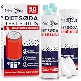 MediTrue Diet Soda Test Strips to Detect Non-Diet Soft Drinks (50 Count) – A Must-Have for Diabetics, Keto & Sugar-Free Diets – 50 Strips – Verify Your Diet Drink in Seconds