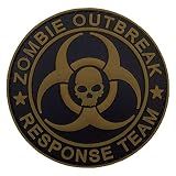 Zombie Outbreak Response Team Patch Biohazard Patches Tactical Patch(Zombie Outbreak-Black+Tan)