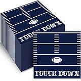 50 Pack Cowboys Football Paper Napkins American Football Team Party Decorations Touch Down Disposable Napkins for Boy Fans Theme Party Supplies Decoration Set