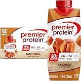 Premier Protein Shake, Caramel, 30g Protein, No Added Sugar, 24 Vitamins & Minerals to Support Immune Health, 11 fl oz, 12 Pack