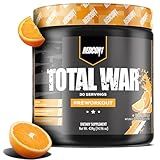 REDCON1 Total War Preworkout, Orange Crush - Contains 320mg of Caffeine from Green Tea, Juniper & Beta Alanine - Pre Work Out with Amino Acids to Increase Pump, Energy + Endurance (30 Servings)