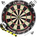 Viper by GLD Products League Regulation Sisal Bristle Steel Tip Dartboard