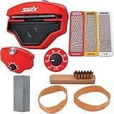 RaceWax Multi Edge Kit 80mm - Three Diamond Stones for Ski Base and Side with Gummi & More - (ZL-7033)