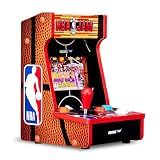 Arcade1Up NBA JAM Countercade Arcade Machine with NBA JAM TE and NBA Hang Time, 7" LCD Screen, Light-Up Marquee and Real-Feel Arcade Controls