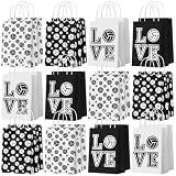 24 Pcs Volleyball Gift Bags with Handles Volleyball Treat Goodie Bags