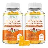 Rhodiola Rosea Gummies 1000mg for Adults & Kids - Adaptogenic Herb, Cortisol Balance - Stress, Emotions, Slumber Support, with Ashwagandha, Siberian Eleuthero Supplements for Women & Men, 120 Count