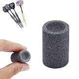 TIHOOD 2PCS Round Special Dart Sharpener Dart Sharpening Sand Stones (2PCS)