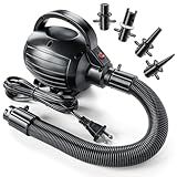 iLink-outer Electric Air Pump for Inflatables-600W-110-120V AC High Power Quick Inflation and Inhalation-Portable air Pump 4 nozzles-Suitable for Pool Toys,Gymnastics Mat,Dog Floating Ramp,Gymnastics