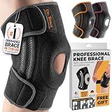 DR. BRACE ELITE Knee Brace with Side Stabilizers & Patella Gel Pads for Maximum Knee Pain Support and fast recovery for men and women-Please Check How To Size Video (Mercury, Large)