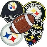 5PCS Rugby Fans Favorite Team Logo Iron On Patches Embroidery Applique for Clothes, Dress, Hat, Jeans, DIY Accessories