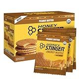 Honey Stinger Organic Peanut Butter Waffle, Energy Stroopwafel for Exercise, Endurance and Performance, Sports Nutrition for Home & Gym, Pre & During Workout, 16.96 Ounces (Pack of 16)