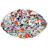 Lovezzr 115pcs Sports Stickers,New and Old Models Football Team Stickers,Waterproof Vinyl Stickers.