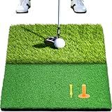 HOZADY Foldable Golf Hitting Mat, Heavy-Duty 10mm EVA Foam Base, Practice Turf for Indoor & Outdoor Use, Anti-Slip & Anti-Deformation Design for Realistic Swing, Chipping, Driving Practice