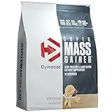 Dymatize Super Mass Gainer Protein Powder, Gourmet Vanilla, 52g Protein, 1g Creatine, 1280 Calories, 10.7g BCAAs, 245g Carbs, Contains Whey Protein, Isolate, and Casein (16 Servings)