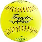 Dudley 12" USASB Thunder Hycon Leather Slowpitch Softball - 12 Pack