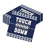 Hokinaa Cowboy Football Birthday Decorations - 50 Pcs Blue American Rugby Party Paper Napkins Disposable Dinner Decorative Happy Game Day Sports Team Stars Lunch Supplies Decor for Boys Men Fans