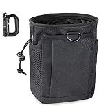 LIVANS Tactical Molle Dump Pouch, Magazine Recovery Pouch Drastring Ammo Bag Belt Utility Fanny Adjustable Military Holster Bag Outdoor for Airsoft Paintball Hunting Gear with D-Ring Grimlock