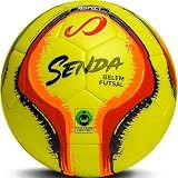 Senda Belem Training Futsal Ball, Fair Trade Certified, Yellow/Red/Orange/Black, Size 3 (Ages 8-12)