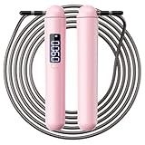 ACHDOFITS Smart Jump Rope | Accurate Calorie Tracking & 4 Training Modes | Adjustable Steel Wire Rope | Built-in High-Speed Bearings | Type-C Charging | Ideal for Fat Burning, Speed Training & Home Workouts