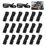 Tlswshsy 20 Pack Snowshoe Strap Clips - 1.51 inch Ski Boot Wraps Buckle - Multipurpose Snowshoes Replacement Clips for Women Men Youth Kids Snowshoe Bindings