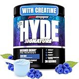 PROSUPPS Mr. Hyde Signature Pre Workout with Creatine, Beta Alanine, TeaCrine and Caffeine for Sustained Energy, Focus Pumps - Pre-Workout Energy Drink Men Women (Blue Razz, 30 Servings)