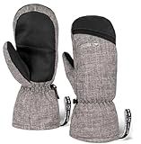 Tough Outdoors Adult Winter Ski Mittens for Women and Men - Mens Womens Waterproof Insulated Snowboard Gloves - Extreme Cold Weather Snowboarding Snow Glove Mitten - Medium/Large
