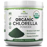 Zazzee USDA Organic Chlorella Powder, Broken Cell Wall, 6 oz, 85 Servings