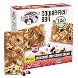 Lenny & Larry's Cookie-fied Bar – Chocolate Chip Cookie Dough Vegan Protein Bars 9x45g – Healthy Snacks with 12g Plant Protein & 5g Fiber – Gluten free Power Bar, Keto Friendly, Non-GMO & Vegan