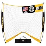 PodiuMax Foldable Lacrosse Goal 6x6x7FT, Stable Steel Frame