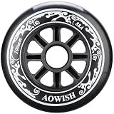 AOWISH 100mm Speed Inline Skate Wheels, 88A, Set of 3