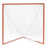 Champion Sports Pro High School Lacrosse Goal - 6' x 6', White/Orange