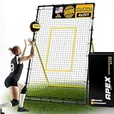 Apex Sports Adjustable Volleyball Rebounder Net 7x4 ft – Bounce Back Training Equipment with Angle Customization for Practicing Volleying, Bumping, Spiking – Durable & Portable with Travel Bag (AP004)