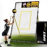 Apex Sports Volleyball Rebounder, Adjustable Angle 7x4 ft Bounce Back Net