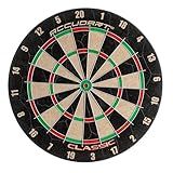 Accudart Classic Bristle Dartboard – Official 18” x 1.5” Sisal Board, Self‑Healing Fibers, Staple‑Free Bullseye, Reduced Bounce‑Outs – Ideal for Steel‑Tip Darts