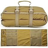 DEYACE Shooting Mats Prone Padded, Extra Large Portable Roll Up Shooting Padded Mat for Range Shooting and Hunting (Tan)