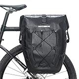 ROCKBROS Bike Panniers Waterproof Bike Rear Rack Bag Max 30L Large Capacity Bike Rear Panniers for Cycling Traveling Commuting 1 Pack