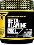 Primaforce Beta Alanine Powder, Unflavored, 200 Grams - Gluten Free, Non-GMO Supplement for Men and Women