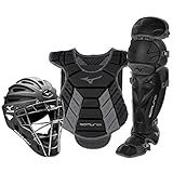 Mizuno Samurai Womens Boxed Catcher's Gear Set, Black-Grey, 14-16" Women's